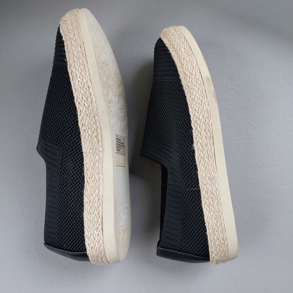 Espirit Espadrille Black Slip On Shoes Womens 7 M Casual Beach Travel Minimalist - Picture 7 of 9